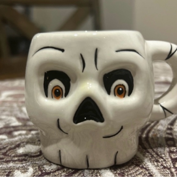 NEW Transpac Little Village by Shelly Comiskey Halloween Set of 4 Espresso Mugs - Picture 5 of 7